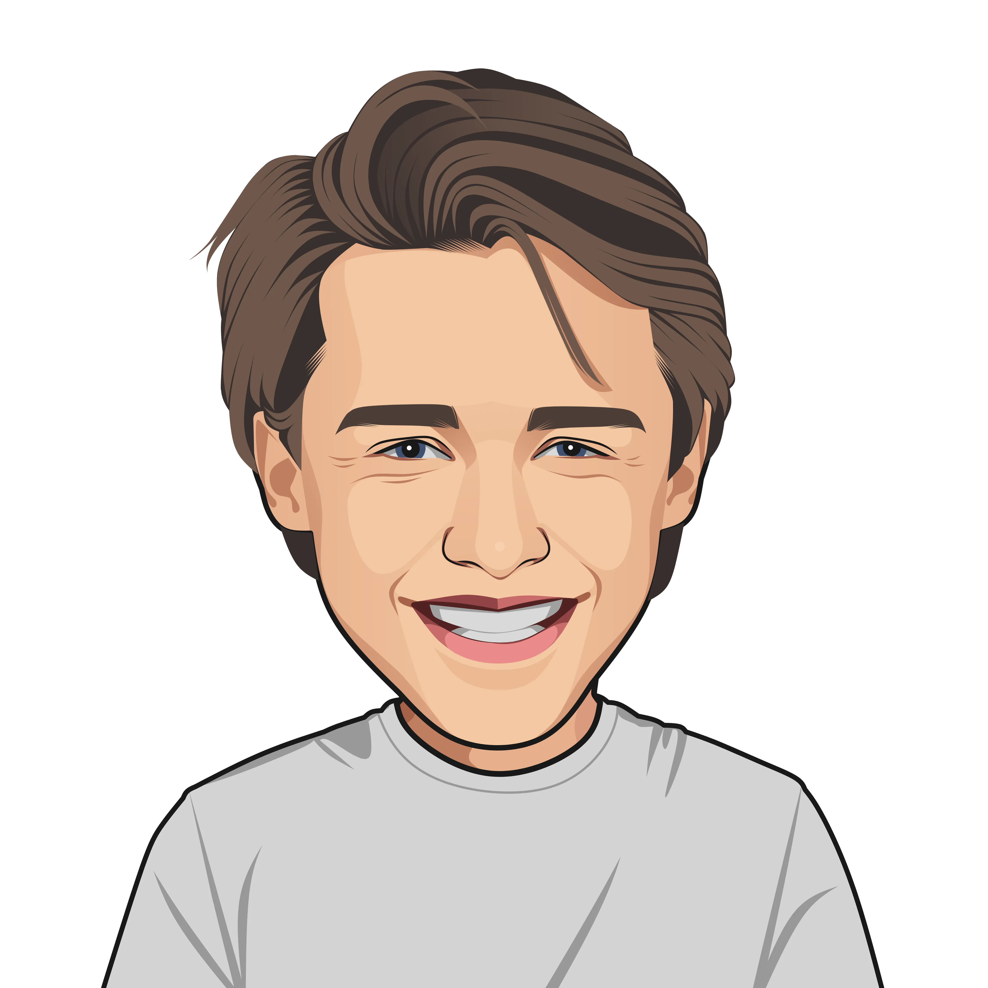 A drawn picture of Sondre